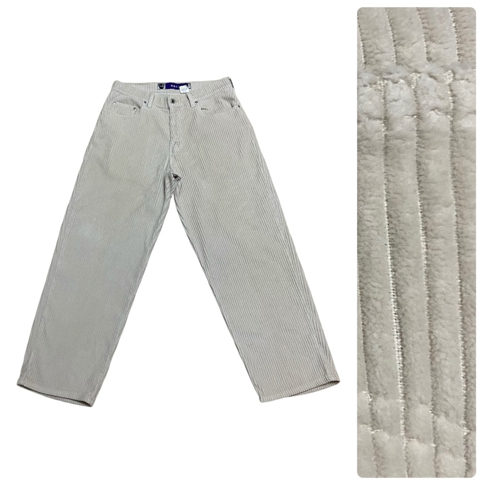 90s Vtg Levi’s SilverTab Baggy Corduroy Pants Cream Skater Grunge Made in USA